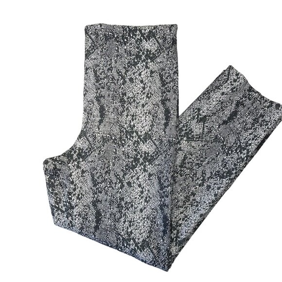 Soft Works Women Snake Print Pull on Skinny Pant SZ 14 Stretch Comfort Bussines - Picture 1 of 11
